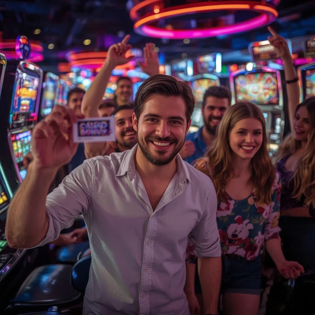 una persona con un bonus del casinò VEGAS DAYS CASINO