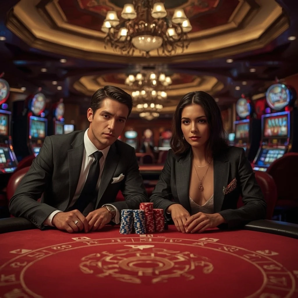 Due giocatori di poker al VEGAS DAYS CASINO